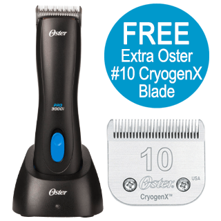 Oster Pro 3000i Clipper with FREE Extra #10 Blade